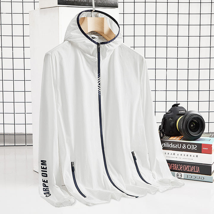 Men's Lightweight Functional Jacket with Breathable Materials and Practical Zipper Lisslune