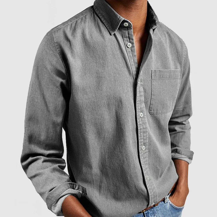 Men's casual leisure shirt made of light cotton fabric Lisslune