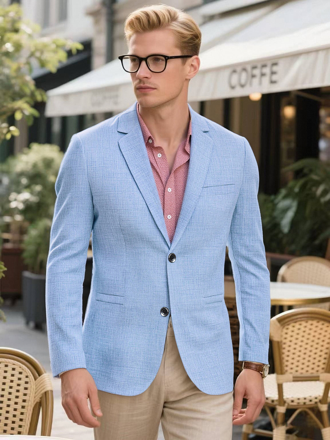 Men's stylish and lightweight leisure blazer Lisslune