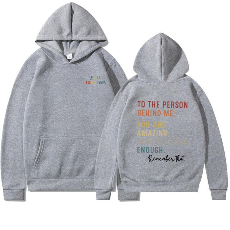 Women's hoodie with motivating lettering Lisslune