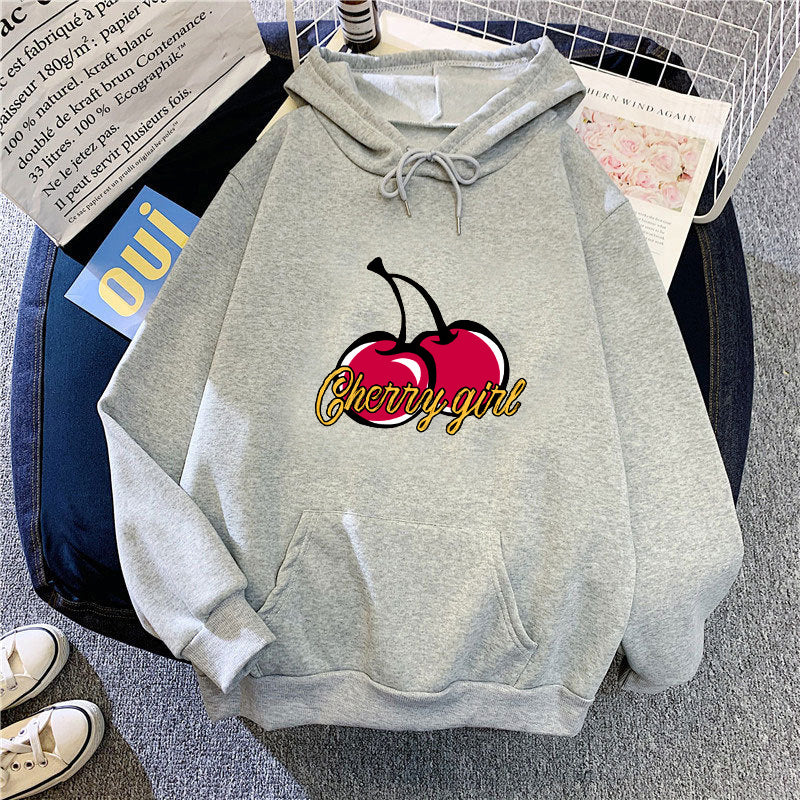Women's hoodie with cheerful cherry motif Lisslune