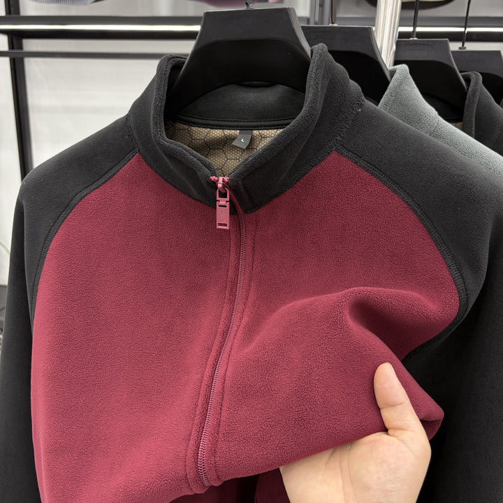 Men's leisure jacket with removable fleece lining Lisslune