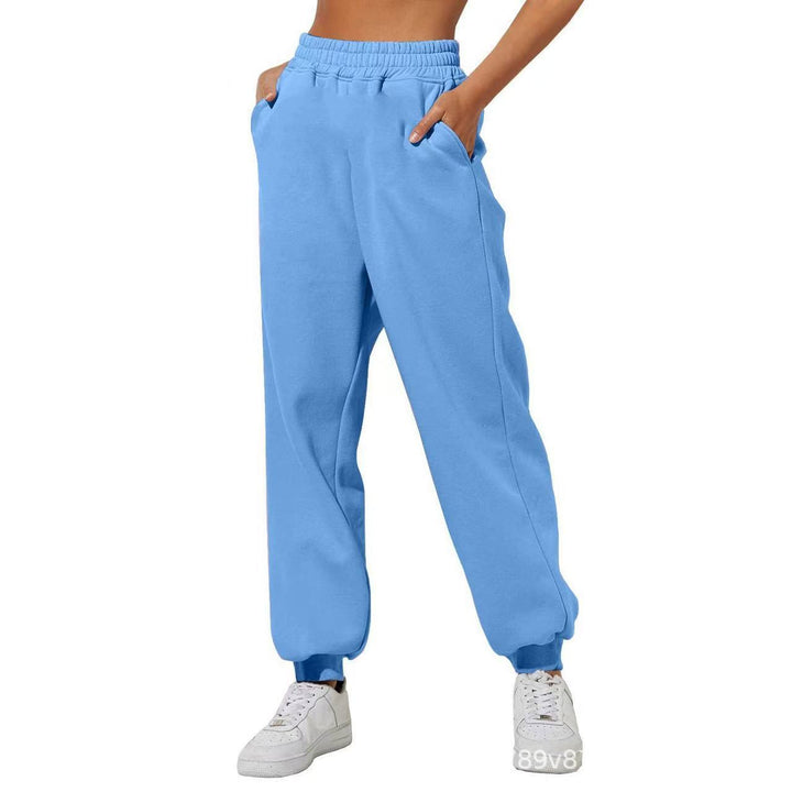 Women's comfortable jogging pants with elastic waistband and side pockets Lisslune