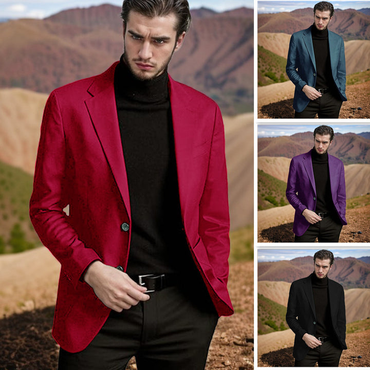 Men's elegant blazer with classic cut and modern accents Lisslune