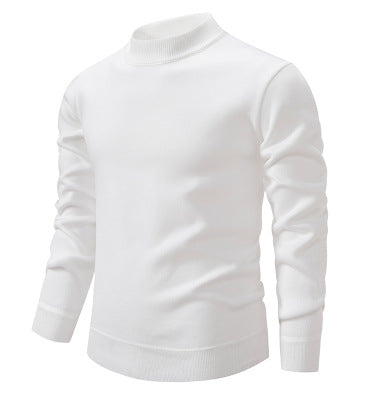 Men's High-Quality Knitted Sweater with Modern Stand-Up Collar Lisslune