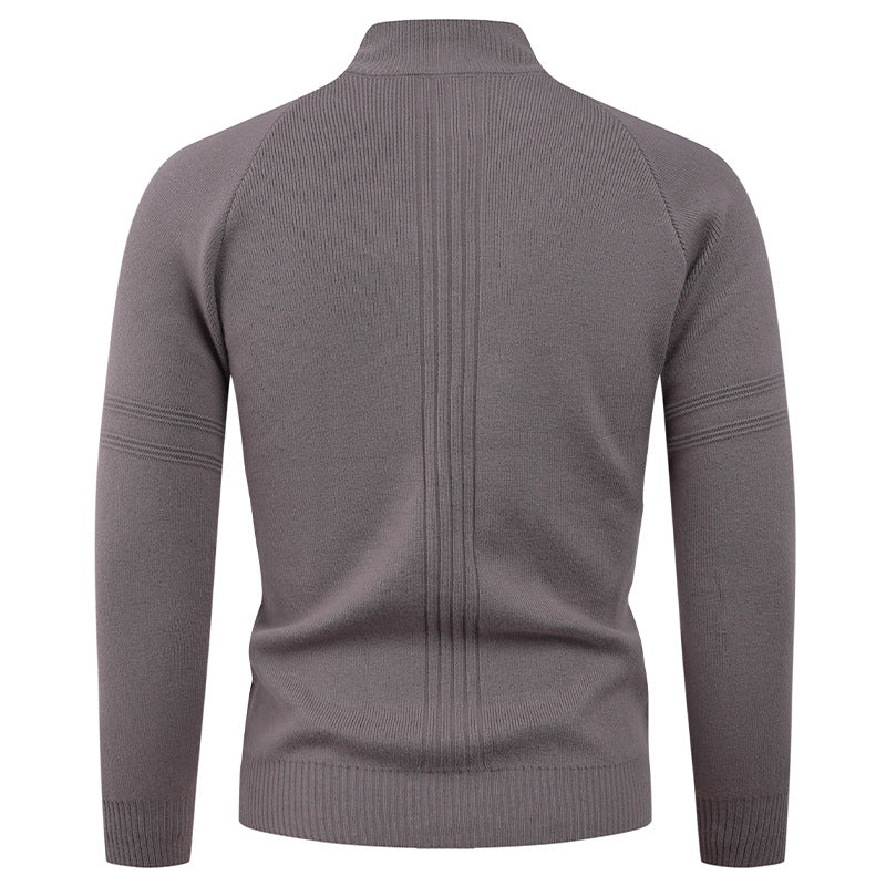 Men's knit sweater with modern zipper and elegant structure Lisslune