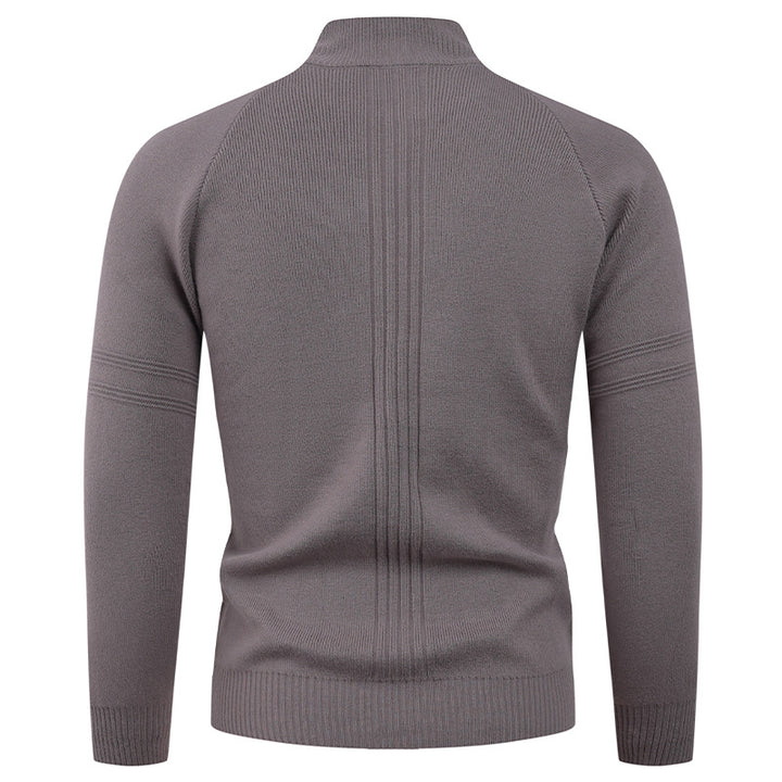 Men's knit sweater with modern zipper and elegant structure Lisslune