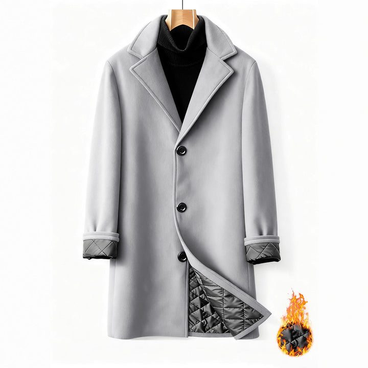 Men's elegant transitional coat with heat-insulated interior Lisslune