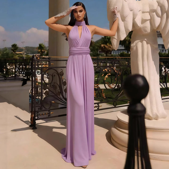 Women's maxi dress with high-quality wrap design