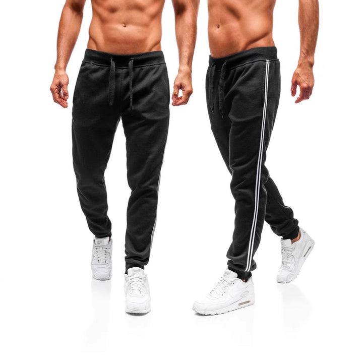 Men's sporty sweatpants with side stripes Lisslune