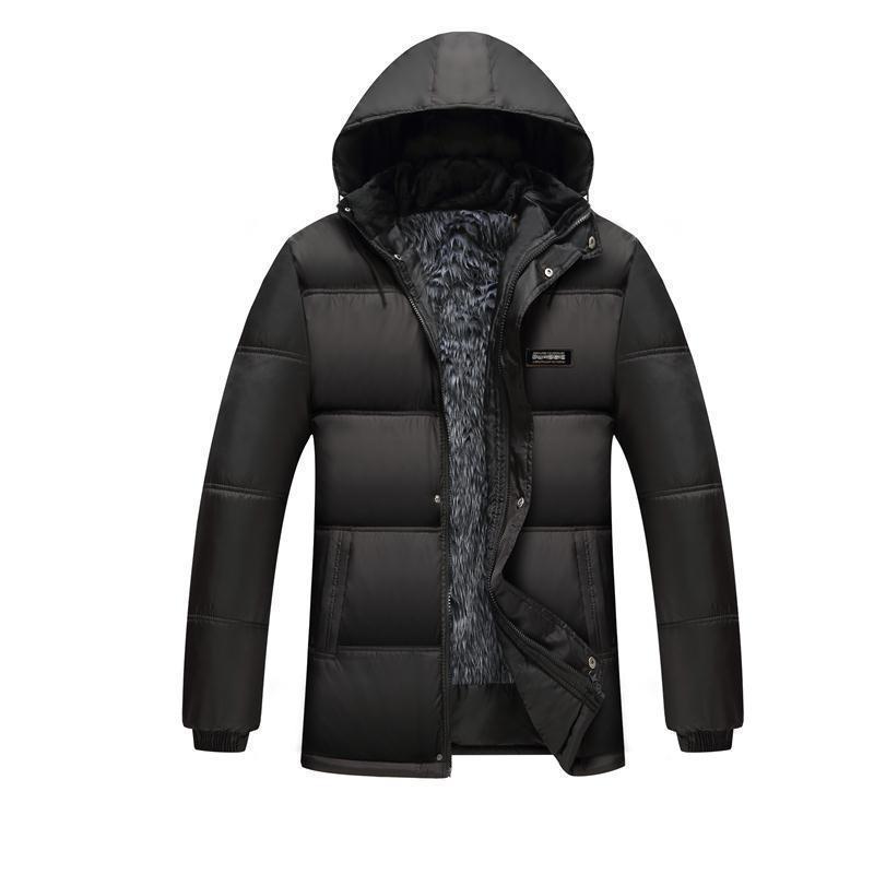 Men's quilted winter jacket with high collar and insulating lining Lisslune