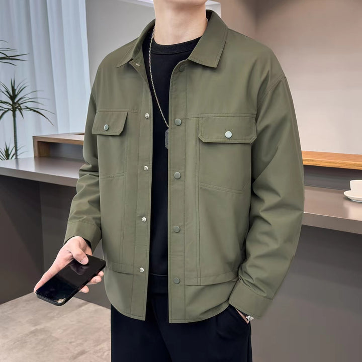 Men's Casual Utility Jacket with Practical Pockets Lisslune