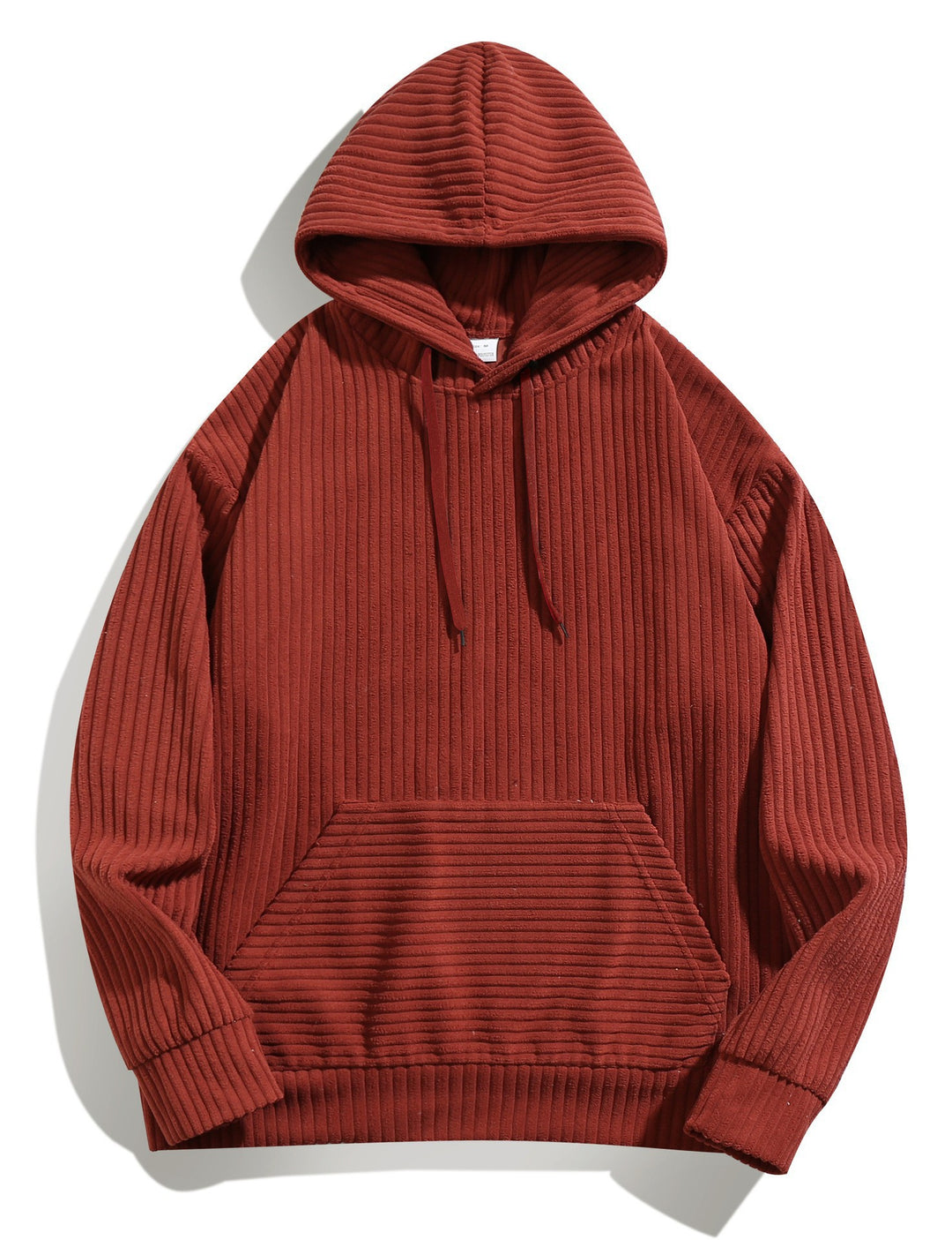 Men's cozy hoodie with ribbed texture and practical kangaroo pocket Lisslune