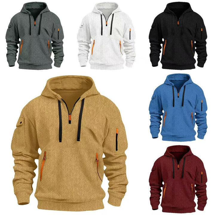 Men's hoodie with practical zip pockets and innovative structure design Lisslune