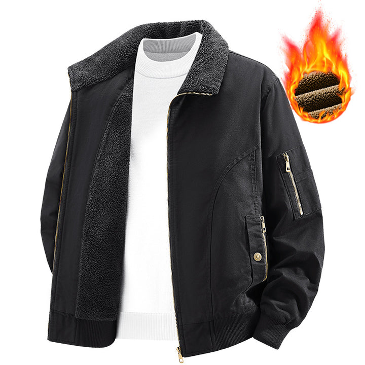 Men's Thermal Insulated Functional Jacket with Plush Lining Lisslune