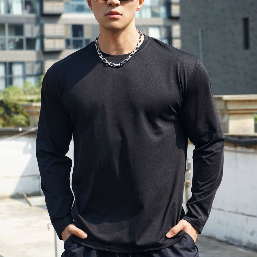 Men's Long Sleeve Sports Shirt with Breathable and Moisture-Regulating Technology Lisslune