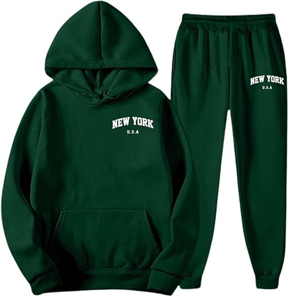 Women's Hooded Sweat Suit with high-quality material and modern lettering Lisslune