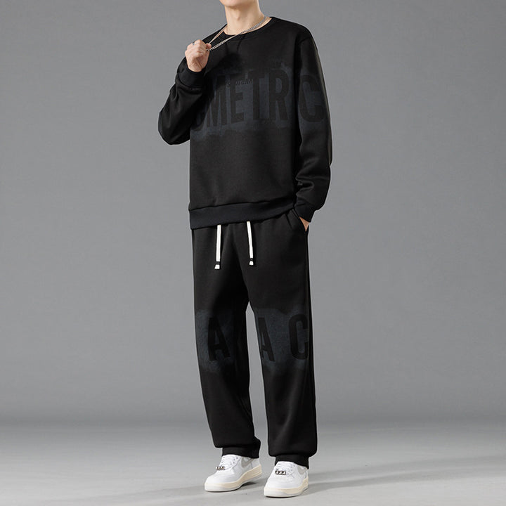 Men's Casual Sweatshirt-and-Pants Set Lisslune