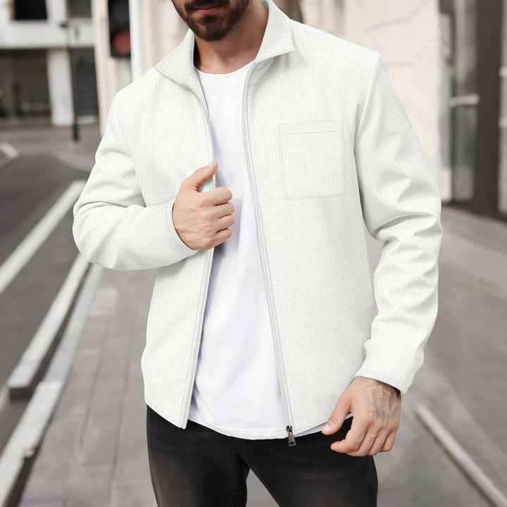 Men's casual jacket with modern design and practical chest pocket Lisslune
