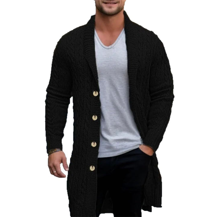 Men's cardigan with open design and button details Lisslune