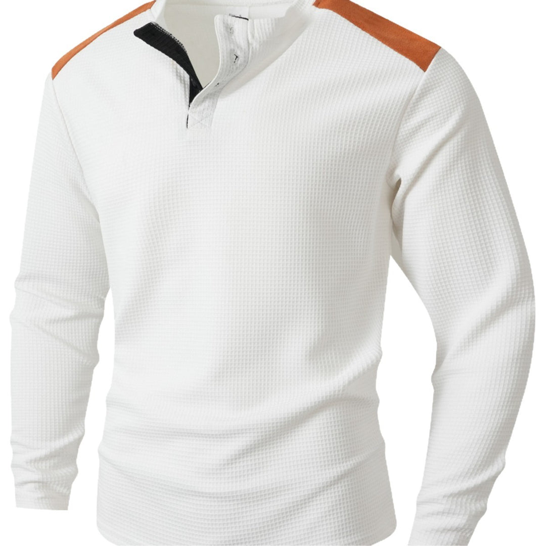 Men's Long Sleeve Shirt with Unique Structure Design Lisslune