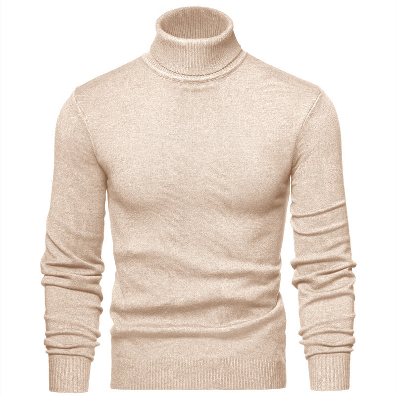 Men Timeless Turtleneck Sweater made of Soft Wool Lisslune