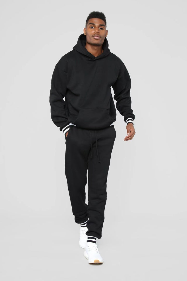 Men's sporty sweatshirt with comfortable joggers in urban style Lisslune