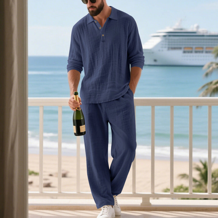 Men's Casual Leisure Set made of breathable material Lisslune