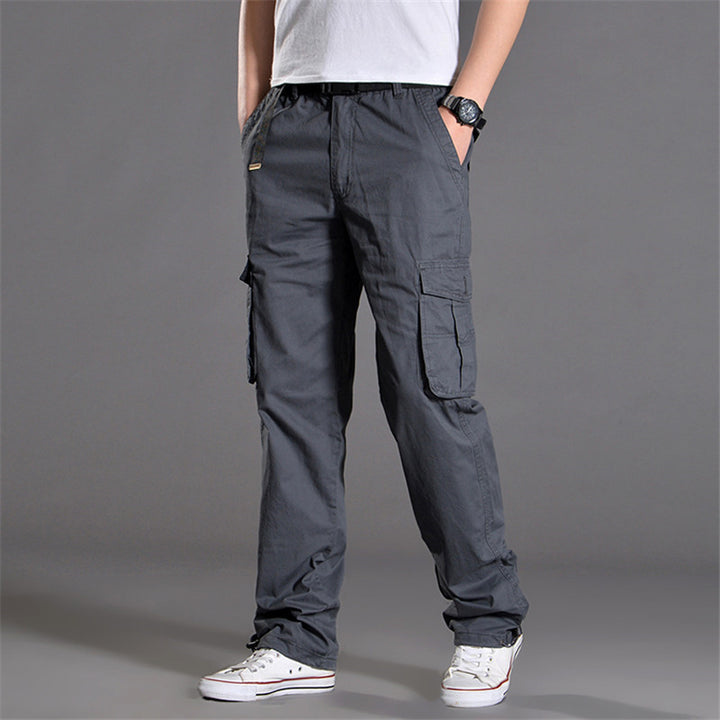 Men's cargo pants with practical pockets and elastic waistband Lisslune