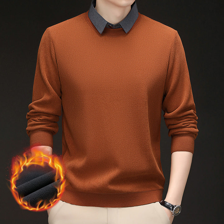 Men's heat-retaining knitted sweater Lisslune