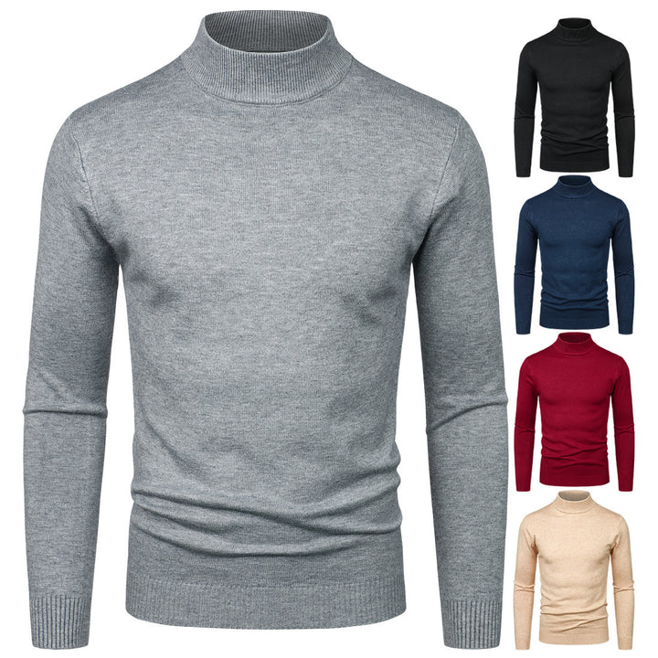 Men's High-Quality Turtleneck Sweater made of fine Cotton Lisslune