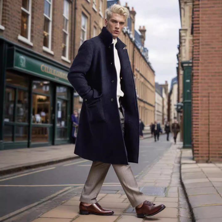 Men's classic checked coat Lisslune