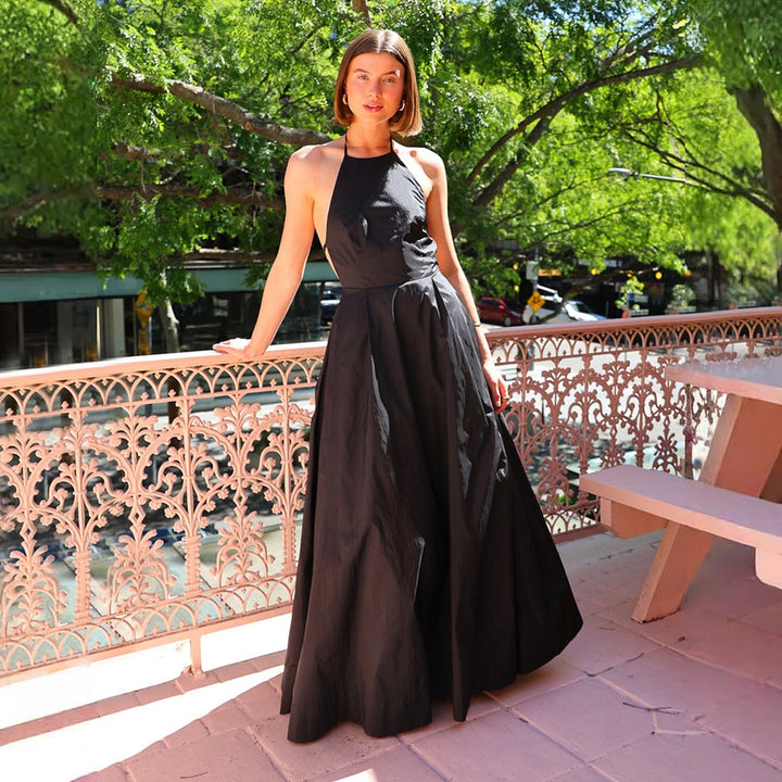 Ladies Maxi Skirt with High Waistband and Elegant Chiffon Overlay