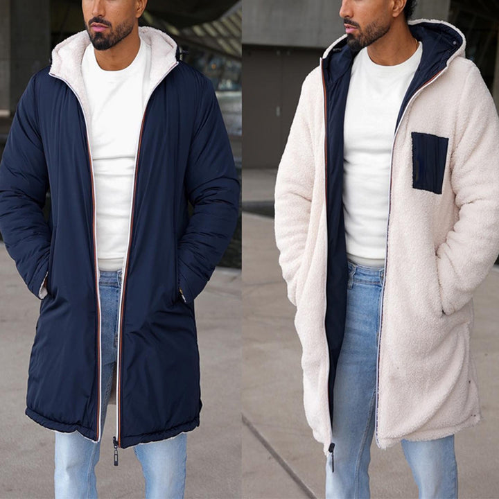 Men's reversible winter jacket with soft inner lining Lisslune