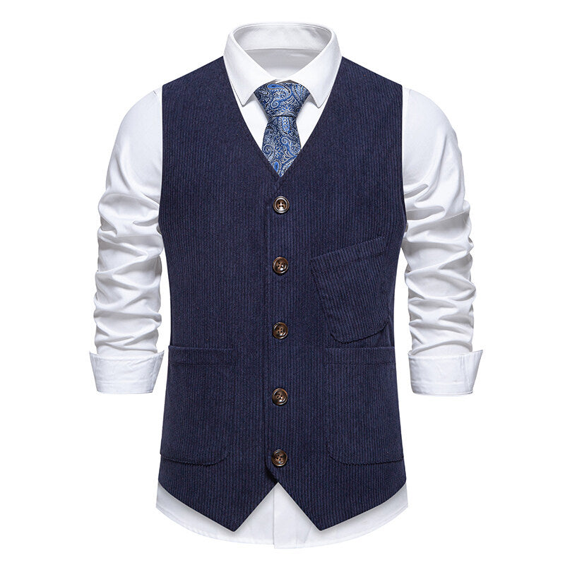 Men's elegant waistcoat in classic design Lisslune