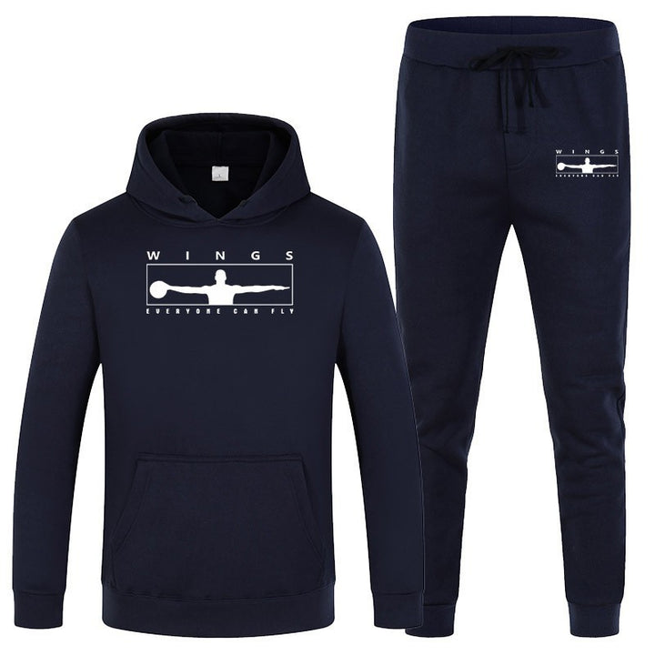 Women's jogging suit with modern logo and comfortable kangaroo pockets Lisslune