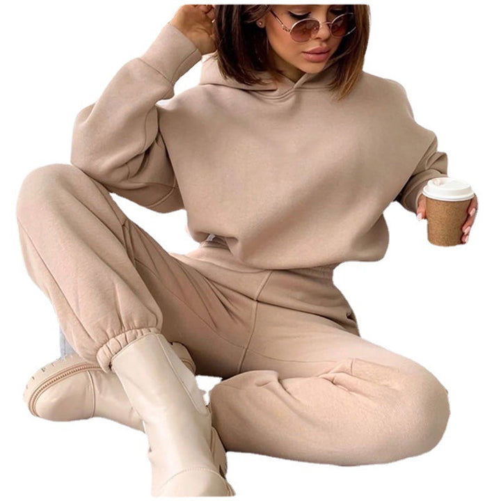 Women’s casual hoodie jumpsuit with practical pockets and modern cut Lisslune