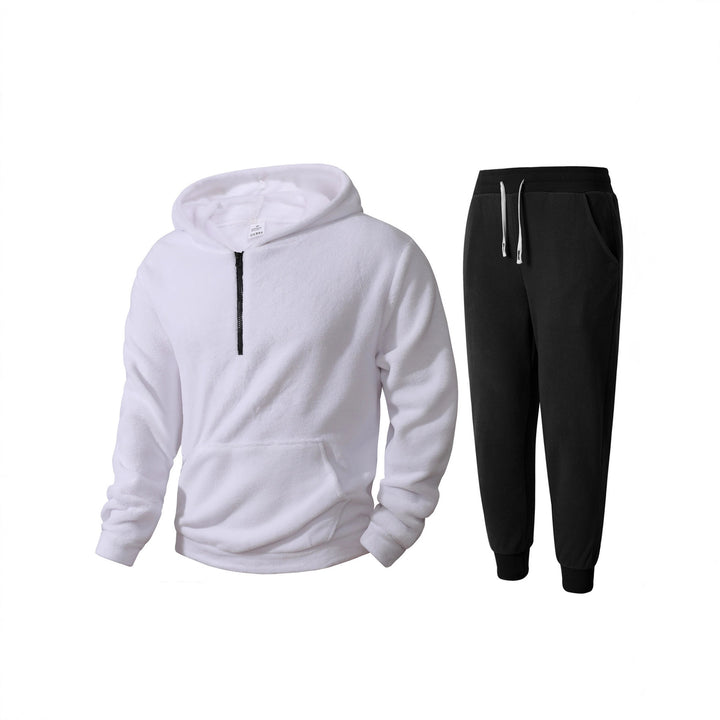 Men's Cozy Fleece Hoodie and Sweatpants Set Lisslune