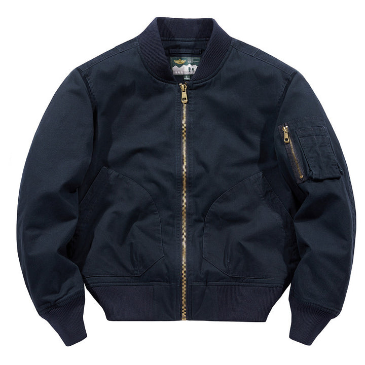 Men's Classic Bomber Jacket with Multiple Pockets Lisslune