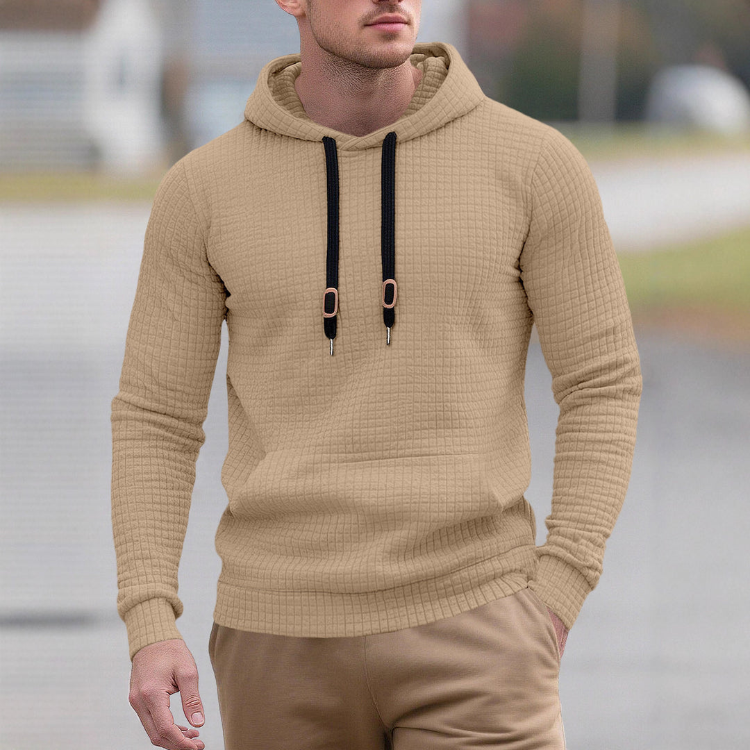 Men's stylish hoodie with textured design Lisslune