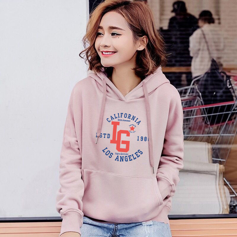 Women's hoodie with sporty California print Lisslune