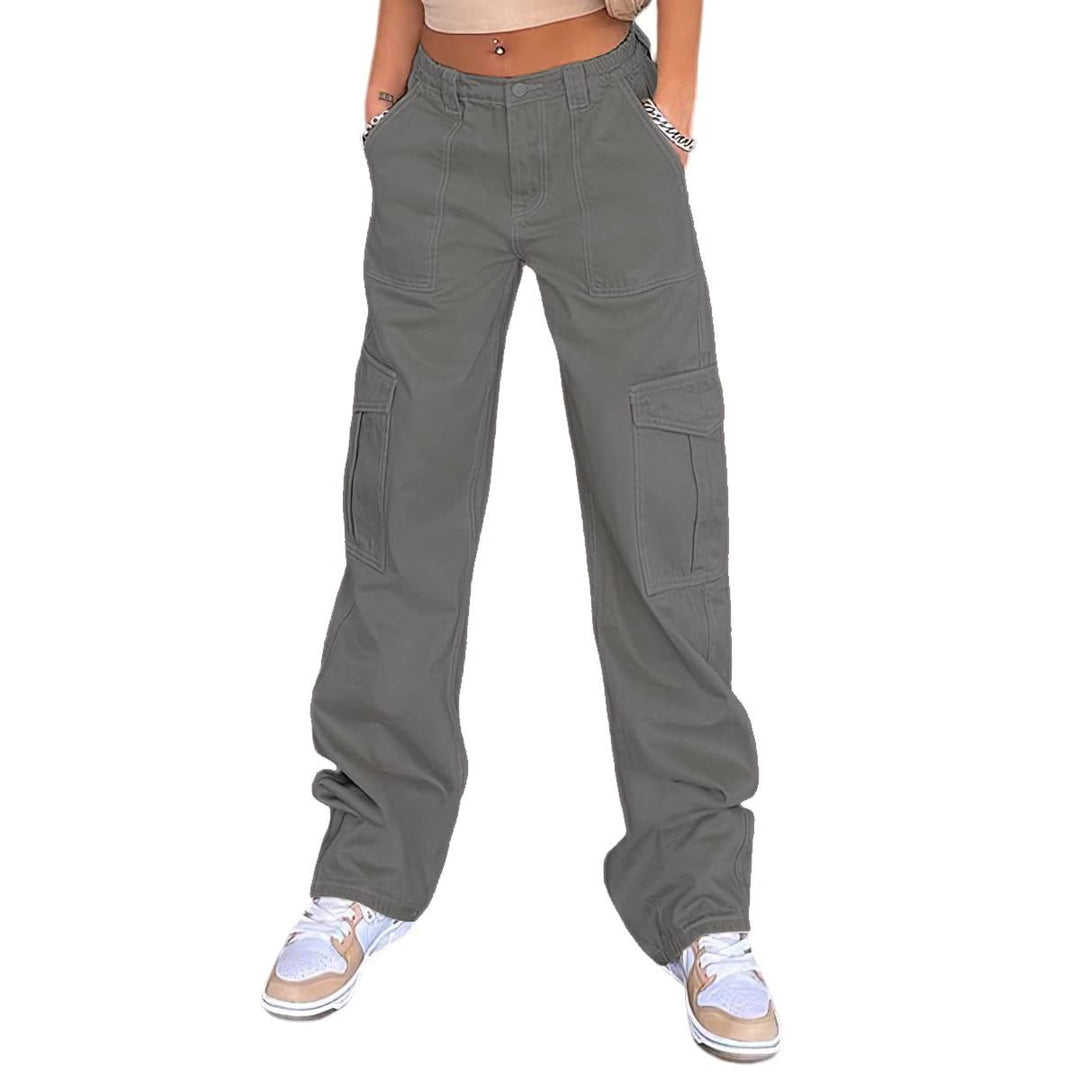 Women's cargo pants with a casual cut and practical side pockets Lisslune