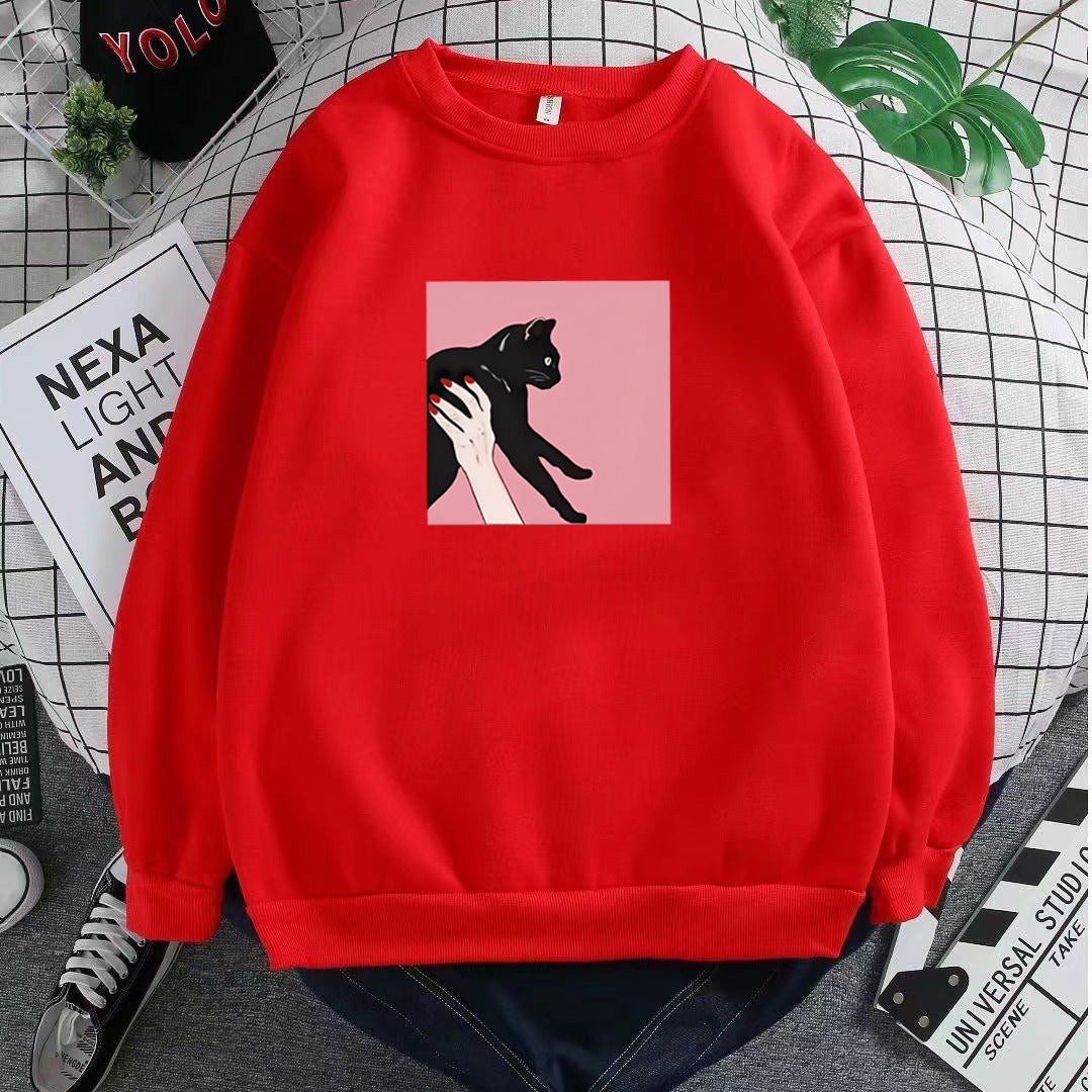 Women's casual sweatshirt with creative animal design Lisslune