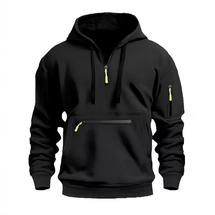 Men's stylish hoodie with practical zippered pockets Lisslune