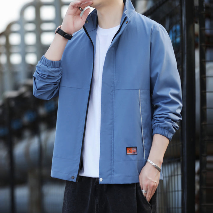 Men's windproof leisure jacket with breathable inserts and practical pockets Lisslune