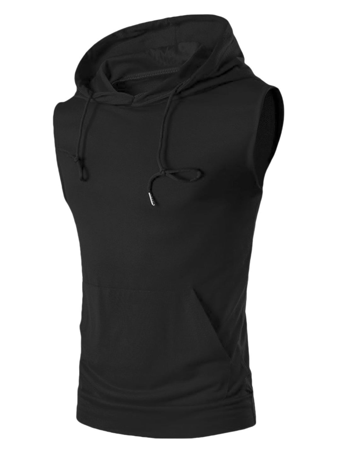 Men's sleeveless hoodie with spacious kangaroo pocket and breathable materials Lisslune
