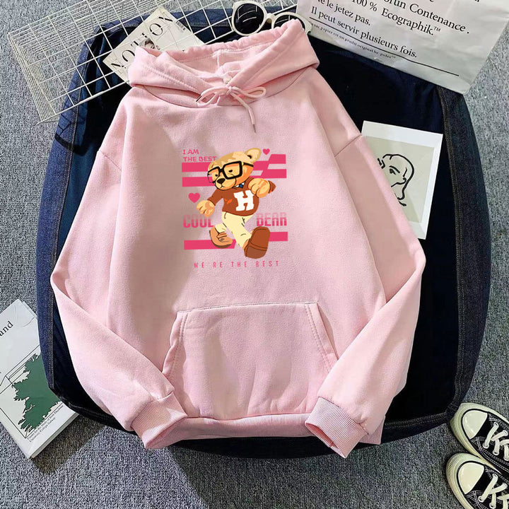 Women's hoodie with funny bear motifs and unique graphic print Lisslune