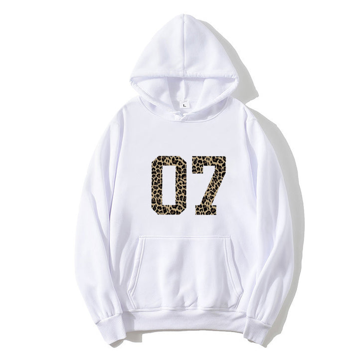 Women's Hoodie with Modern Animal Print Lisslune