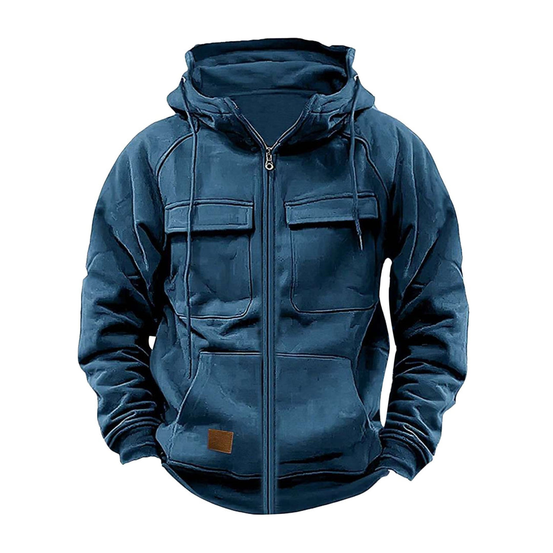 Men's hoodie jacket with practical pockets and robust design Lisslune