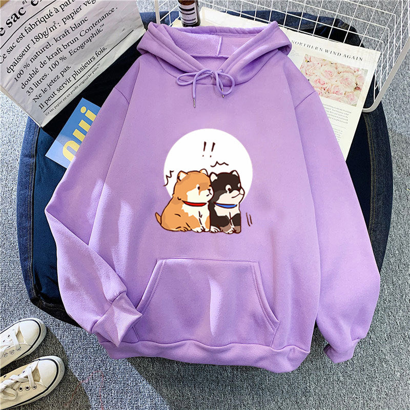 Women's hoodie with cute dog design Lisslune